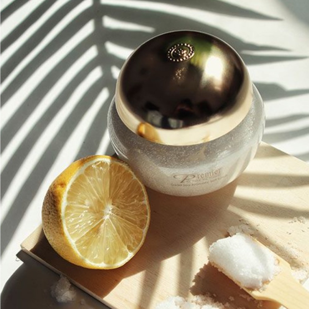 Premier Exfoliating Salt Scrub with Gold Lid